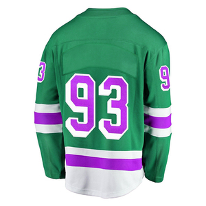 Maillot de hockey sur glace personnalisé 100% polyester, respirant, imprimé par transfert thermique, uniforme d'équipe OEM, vêtements de sport pour hommes - Product Image 4