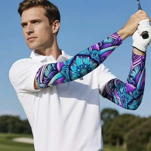 Mangas Largas Unisex con Estampado Floral por Sublimación, de Seda Helada, UPF50+, Protección Solar Refrescante, Colores Sólidos y Camuflaje - Product Image 3