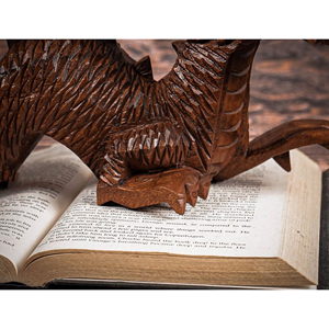 Sculpture de dragon en bois traditionnelle pour la maison, figurine de dragon en bois, décoration Feng Shui, statue de dragon sculptée de qualité supérieure, fabricant - Product Image 5