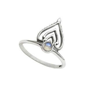 925 Sterling Silver Handmade <b>Labradorite</b> Gemstone <b>Ring</b> With Unique Crown Shape Perfect Boho <b>Ring</b> For Wedding and Party Occasions - Product Image 1