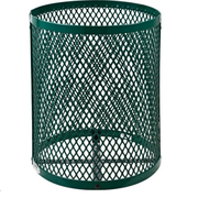 Poubelle en métal de qualité supérieure, faite à la main, finition brillante, décorative, pour restaurant.