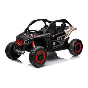 Voiture électrique tout-terrain 4x4 pour enfants sous licence BRP X3 24V, 2 places, largeur 23,4 pouces, avec télécommande, type buggy SxS - Product Image 2