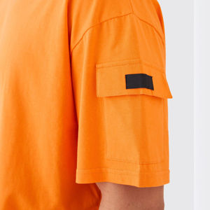 Conjunto de Verano Informal con Logotipo Personalizado, Transpirable, de Manga Corta, Holgado, para Hombre y Mujer, de Dos Piezas, Camiseta y Pantalones Cortos de Punto Sólido - Product Image 6