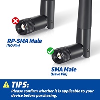 Antenne externe Wi-Fi double bande 5dBi avec connecteur RP-SMA 2.4G 5G