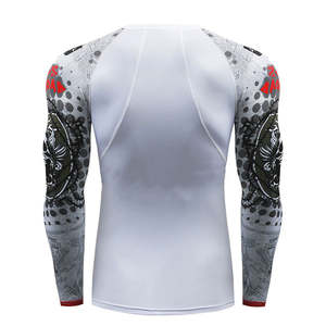 Rashguard MMA personnalisé de haute qualité pour hommes, anti-UV, séchage rapide, respirant, vêtements d'entraînement pour la salle de sport et les combats - Product Image 3