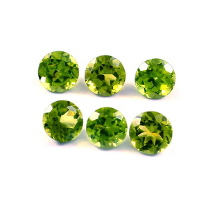 Piedra Preciosa Suelta de Peridoto Verde Natural de 2 mm, Corte Redondo |   Venta al por mayor |   Directo de Fábrica |   Calidad Garantizada - Product Image 1