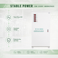 Stabilisateur de tension triphasé SPU 120 kVA 380 V, conditionneur de puissance automatique avec protection contre les défaillances de phase pour les réseaux urbains
