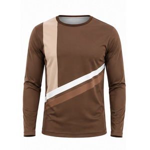 Camiseta de Entrenamiento de Manga Larga para Hombre, Logotipo Personalizado, Transpirable, Deportiva, para Gimnasio, Fitness, Running, Proveedor de Ropa Deportiva, Marca Privada - Product Image 1