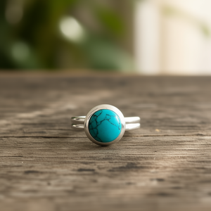 Designer <b>Turquoise</b> Fashion <b>Ring</b> 3.8 Grams - Product Image 3