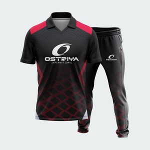 High Quality Customized Short Sleeve Sublimated Cricket Uniform <b>Set</b> Full Sublimation Print Team <b>Sports</b> Training Cricket Uniforms - Product Image 2