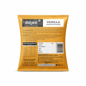 Mezcla de Frappé en Polvo Sabor Vainilla Mojee 1KG Sin Saborizantes Artificiales - Product Image 2