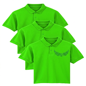 Men's Navy <b>Blue</b> Cotton <b>Polo</b> <b>Shirt</b> Short Sleeve Embroidered Logo Casual Solid Color Regular Fit Breathable Oxford Fabric - Product Image 4