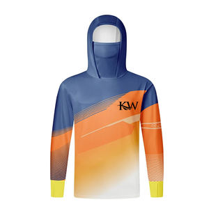 Custom <b>Camo</b> Hooded UPF 50 UV Protection Men's Outdoor Quick Drying Moisture Wicking Fishing <b>Jacket</b> Face Mask Hood Front S-3XL - Product Image 4