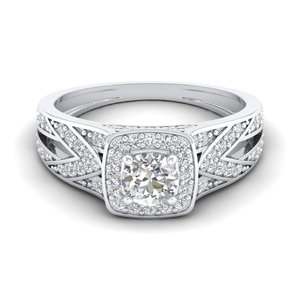 Anillos de compromiso REYES con diamantes certificados IGI de 0.9 quilates para mujer, venta al por mayor, oro macizo de 14K y 18K, regalo de boda de lujo, joyería fina - Product Image 1