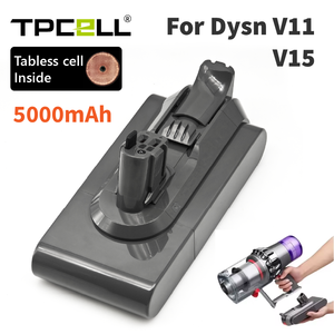 Batterie amovible TPCELL pour aspirateur <span class=keywords><strong>Dyson</strong></span> <span class=keywords><strong>V11</strong></span>/V15, cellule TABLESS 4/5Ah, compatible <span class=keywords><strong>V11</strong></span> Absolute, <span class=keywords><strong>V11</strong></span> <span class=keywords><strong>Animal</strong></span>, <span class=keywords><strong>V11</strong></span> Fluffy <span class=keywords><strong>Extra</strong></span> - Product Image 6