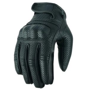 Guantes Clásicos de Cuero Genuino para Motociclistas, Hombres y Mujeres, con Agarre Duradero, Equipo de Seguridad para Motocicleta - Product Image 4