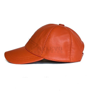 Gorra Trucker Unisex de PU de Alta Calidad, 6 Paneles, Transpirable, Impermeable, Casual, con Botón, Color Sólido, Talla Adulto 56-58CM, Estilo Urbano - Product Image 1