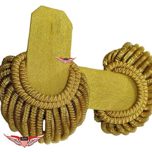 Epaulette de Oficial General Napoleónico Marca KEW con Flecos Dorados, Personalizable, Ecológico, Bordado, Estilo Francés Vintage de Lujo - Product Image 4