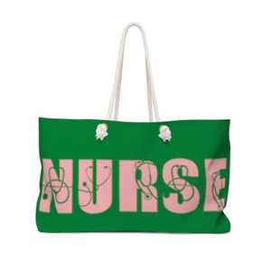 Bolsa de Mano Rosa y Verde para Enfermeras, Regalo para Damas de Honor, Regalo para Mamá, Bolsa de Playa, Bolsa de Viaje Inspirada en la Hermandad - Product Image 2