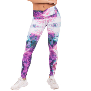 Pantalones de compresión personalizados al por mayor, elásticos, de alto rendimiento, leggings de fitness de la mejor calidad para mujer - Product Image 1