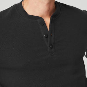 Camiseta de Manga Larga para Hombre, Cuello Redondo, Corte Regular, Color Sólido, Informal, de Algodón Tejido Transpirable - Product Image 3