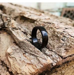 Bague en bois poli faite à la main de style rustique, anneau de doigt en bois naturel, style bohème, léger, unisexe, décoration murale, décoration intérieure, mariage - Product Image 5