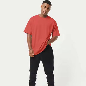 Camiseta Oversize de Hombre, Corte Holgado, Color Marrón, Estilo Urbano Personalizado, Algodón Tejido Ecológico, Cuello Simulado, Hombros Caídos, Personalizable - Product Image 4