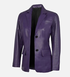 Blazer de Cuero Negro Holgado y Extra Grande para Mujer, Primavera 2026, Chaqueta de Cuero Genuino, Ropa Urbana Femenina - Product Image 3