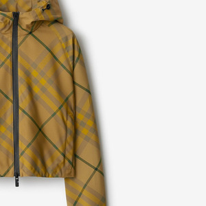 Veste en cuir jaune unisexe, col montant en toile, broderie logo sur le devant, fermeture éclair - Product Image 6