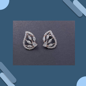 Pendientes de Diamantes Cultivados en Laboratorio de Oro de 14K de Lujo, Recién Fabricados, 8 Diamantes, para Mujer, Aniversario, Boda, Certificados por HRD, Comprar - Product Image 1