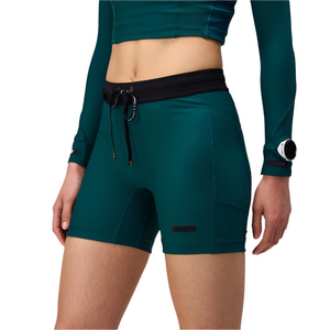 Shorts de sport Apex pour femme, taille haute, soutien musculaire, respirants, séchage rapide 4 directions, en nylon, avec logo OEM, pour l'élite, personnalisables - Product Image 1