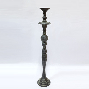 Cylindrical Glass Candle Holder Metal <b>Tree</b> Branch Design Black Color <b>Lighting</b> Decor Hotel Decoration - Product Image 2