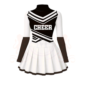 ชุดยูนิฟอร์มกระโปรงเชียร์ลีดเดอร์ไซส์พลัสพร้อมโลโก้สั่งทำพิเศษสำหรับเด็ก วัยรุ่น และผู้หญิง - Product Image 1