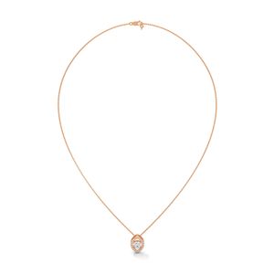 Collar de Oro Rosa Refinado con Colgante de Diamante Cultivado en Laboratorio, Joyería Fina para Mujer, Selección de Regalos Atemporales - Product Image 3