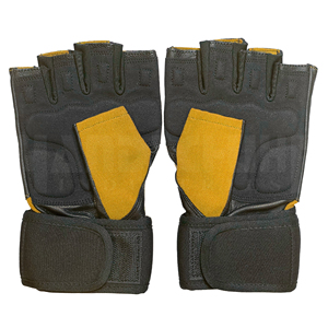 Guantes de Fitness de Medio Dedo con Logotipo Personalizado HANDSCHUHE INDUSTRIES, Cierre de Hebilla para Entrenamiento de Levantamiento de Pesas Unisex - Product Image 2