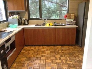 Solid wood acacia <b>decking</b> tile 300 x 300 mm waterproof anti slip <b>for</b> outdoor indoor decoration balcony terrace - Product Image 5