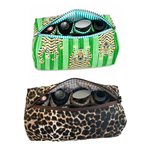 Sac de voyage pour sèche-cheveux Dyson, imprimé à la main de Jaipur, avec fermeture éclair, plusieurs compartiments, rangement, organisation, cadeau, écologique - Product Image 6