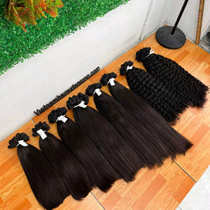 Extensiones de Cabello Vietnamita Remy Super Double Drawn, Lisas y Rizadas, con Trama de Piel - Product Image 1