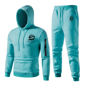 Conjunto Deportivo para Hombre, Transpirable, de Secado Rápido, Informal, de Color Sólido, Manga Larga, Tallas Grandes, Venta al Por Mayor - Product Image 1