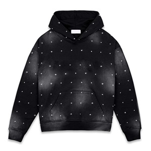 Sweat à capuche d'hiver personnalisé pour homme, brodé de strass, double fermeture éclair, en polaire épaisse, coupe oversize, haute qualité, respirant - Product Image 1