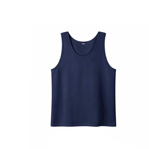 เสื้อกล้ามลำลองผู้ชาย ผ้าโพลีเอสเตอร์ 100% สีขาวคลาสสิก ดีไซน์เรียบง่าย เหมาะสำหรับใส่ซ้อนกัน เป็นมิตรกับสิ่งแวดล้อม พิมพ์ลาย DTF สำหรับกีฬาและการฝึกซ้อม - Product Image 6