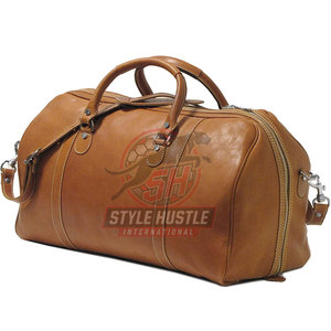 Bolsas de Viaje de Cuero de Diseño Personalizado al por Mayor, Bolsas de Viaje de Cuero de Color Sólido de la Mejor Calidad - Product Image 2