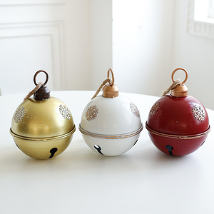 Campanas Navideñas Colgantes, Campana Navideña Grande de Metal para Decoración de Árboles de Navidad, Puertas, Hogar y Jardín - Product Image 5