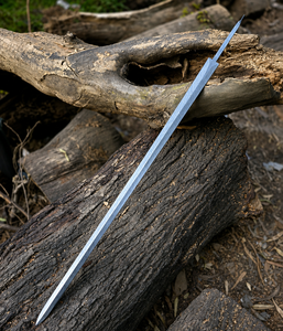 Espada vikinga de acero de Damasco forjada a mano, hoja en bruto de 38 pulgadas de longitud total – Espada de espiga completa, ideal para fabricantes de espadas - Product Image 5