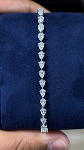 Pulseras de Cadena Estilo Hiphop, Chapadas en Oro, con Diamantes Moissanite, Joyería de Moda Unisex - Product Image 6