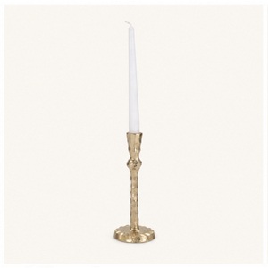 Support de bougie conique en métal martelé doré de luxe, design antique, en laiton, pour centre de table de mariage - Product Image 3