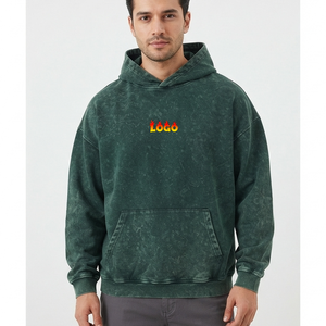 Sudadera con Capucha Premium Vintage de Marca Privada para Hombre, Sudadera Extra Grande de Algodón Grueso, Proveedor de Ropa Urbana con Logotipo Personalizado - Product Image 4