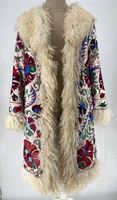 Nouvelle Veste Longue Bohème Hiver pour Femme, Style Suzani Kimono, Robe de Festival, Manteau d'Hiver d'extérieur, Magnifique et Idéale comme Cadeau