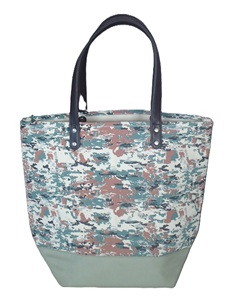 Sac de courses robuste de haute qualité, design exclusif, texture imprimée, poignée en cuir véritable, sac en toile de coton très résistant - Product Image 2