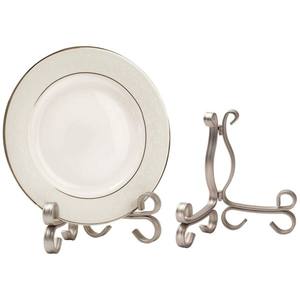 Ensemble de 3 supports à assiettes modernes en fer finition variée pour une présentation élégante des assiettes et des objets décoratifs - Product Image 2